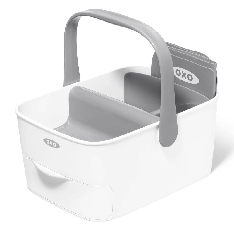 OXO Travel Diaper Caddy with Changing Mat - Gray, 1 of 11