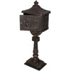 Vynxaria Bronze Retro Mailbox - Secure Locking Postal Box, 45.5" Tall - 2 of 4