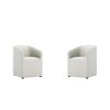 Set of 2 Anna Modern Round Faux Leather Dining Armchairs - Manhattan Comfort - 2 of 4