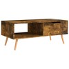 vidaXL Coffee Table Smoked Oak 39.4 in.x19.5 in.x16.9 in. Engineered Wood - 2 of 4