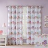 Modern Colorful Printed Total Blackout Grommet Top Curtain Panel, Heavyweight Texture Temperature and Noise Control fits Modern Room Decor for All Season - 3 of 4