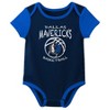 NBA Dallas Mavericks Infant Boys' 3pk Bodysuit Set - 4 of 4