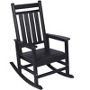 NicBex Oversized Rocking Chair with Wood-Texture, Patio Rocking Chair for Adults, All Weather Resistant Porch Rocker for Garden, Lawn - 2 of 4
