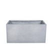 LeisureMod Flora Fiberstone and MGO Clay Planter Rectangular Planter Pot for Indoor and Outdoor - 4 of 4