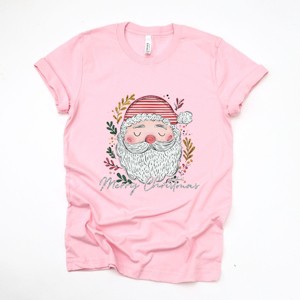 Merry Christmas Santa Stripes - Women's Short Sleeve Graphic T-Shirt - 1 of 4
