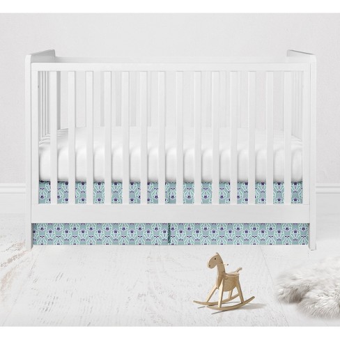 Purple and best sale aqua crib bedding