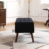 KTMBDW Ottoman with Storage, Storage Ottoman Bench with Safety Hinge, Upholstered Entryway Bench with Seating for Bedroom, Living Room - 4 of 4