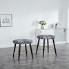 Resenkos Counter Bar Stools, Counter Stool,Counter Height Bar Stools Set of 2, Kitchen Stools Dining Chair Stools with Golden Footrest,Purple Silver - 3 of 4