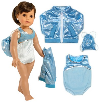 Sophia’s Gymnastics Outfit Set for 18'' Dolls, Aqua