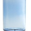 Modern Glass Vase – 10"H Blue Cylinder with Metal Stand – Indoor Decor – By Melrose - 2 of 3