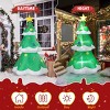 Syemin Inflatable Holiday Decorations 6.9 FT Christmas Inflatable Decoration Inflatable Christmas Tree Blow Up Yard Decor, Green, 43.3"*43.3"*82.7" - 2 of 4