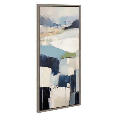 Kate & Laurel All Things Decor 18"x40" Sylvie Skyline I Framed Canvas by Amy Lighthall Gray