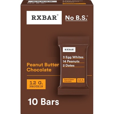 RXBAR Chocolate Peanut Butter Nutrition Bars - 18.3oz/10pk