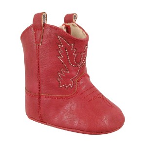 MILLER Infant Red Soft Sole Cowboy Boots - 1 of 4