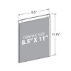 Azar Displays Clear Acrylic Wall Hanging Frame 8.5" Wide x 11'' High- Vertical/Portrait, 10-Pack - 4 of 4