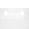 No Hook Shower Curtain with Snap in Liner, Heavyweight Waffle Fabric Bath Curtain, Hotel Grade - 3 of 4