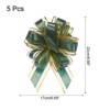 Unique Bargains Wedding Baskets Presents Large Pull Bow Bright Gift Wrapping Ribbon 5 Pcs - 2 of 4