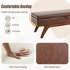 MOONMISS solid wood feet for solid weighing,and bed end stool with storage function - 2 of 4