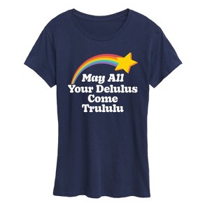 Women's - Instant Message - Delulus Come Trululu Short Sleeve Graphic T-Shirt - 1 of 4