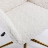 CAVINAS Adjustable Swivel Home Office Chair,Artificial Rabbit Hair Desk Chair with Golden Metal Base for Work Study Vanity - 4 of 4