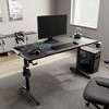 EUREKA ERGONOMIC Gaming Desk with Built-in Accessories,58.27" D x 23.62" W x 31.22" H,Black - 4 of 4