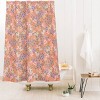 Schatzi Joycelyn Ditsy Apricot Shower Curtain Brown - Deny Designs: Abstract Microfiber Bathroom Decor, Machine Washable - 2 of 2