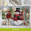 Briarwood Lane Winter Placemat (4-pack) 17x11.25 Snowmen and Friends For Winter Placemat - 4 of 4