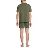 Lands' End Men's Short Sleeve Knit Jersey Short Sleep Set - 2 of 3