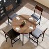 34' Round Dining Table Set with 34.5"H Dining Chair for 4 Person - 4 of 4