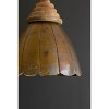 Brass and Wood Hanging Pendant Light – Antique Finish – 23.5"Tall by Kalalou - 4 of 4