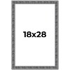 PosterPalooza | Distressed Black Picture Frame - UV Acrylic, Foam Board Backing, Hanging Hardware - 2 of 4