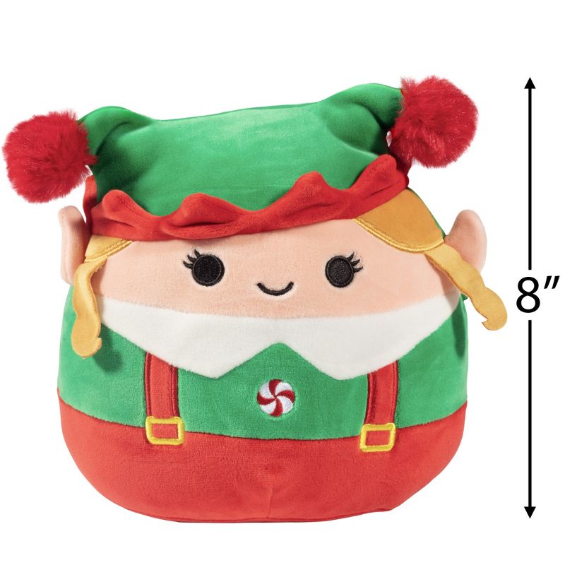 Squishmallow 8" Emmy The Christmas Elf - Official Kellytoy Holiday Plush - Soft and Squishy Stuffed Animal Toy - Great Gift for Kids, 4 of 6