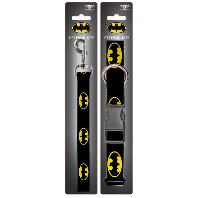 Batman - Buckle-Down Dog Leash & Collar Set - M