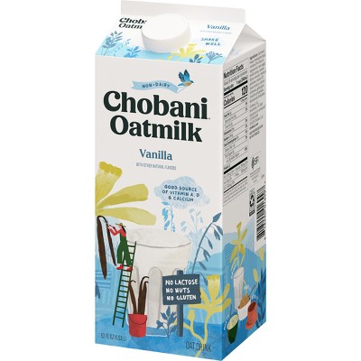 Chobani Vanilla Plant-Based Oatmilk - 52 fl oz