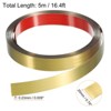 Unique Bargains Self-Adhesive Stainless Steel Mirror Finish Peel and Stick Wall Trim - 2 of 4