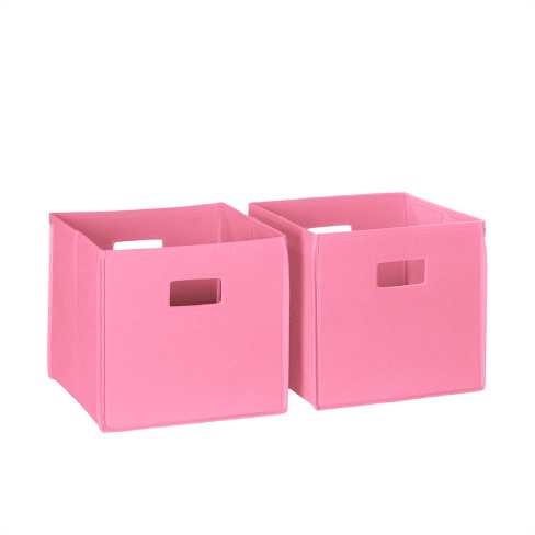 Rolling Toy Storage Bin Soft Pink, 23-3/8 x 15-1/8 x 12-3/8 H | The Container Store