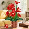 Plaxsoon 503PCS Amaryllis Flowers Bonsai Building Set Artificial Plant Kit Birthday Gift for Adults and Kids Aged 6+ - 3 of 4
