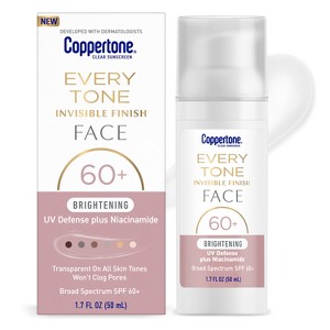 Coppertone Brightening Every Tone Face Sunscreen - SPF 60+ - 1.7 fl oz - 1 of 4