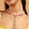 SOHI Women's Multicolour The Aruba Multi-Layer Necklace - 4 of 4