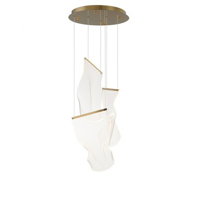 ET2 Lighting Rinkle 3 - Light Pendant in  French Gold