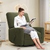 Recliner Chair, 360¡ã Swivel Rocking Glider Chair for Adults with Adjustable Backrest & Footrest, Cozy Corduroy Upholstered Armchair - 2 of 4
