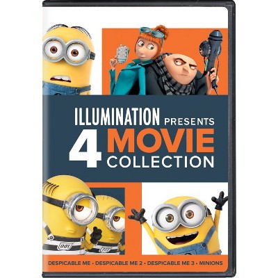 4-movie Collection: Despicable Me / Despicable Me 2 / Despicable Me 3 /  Minions (dvd)(2022) : Target