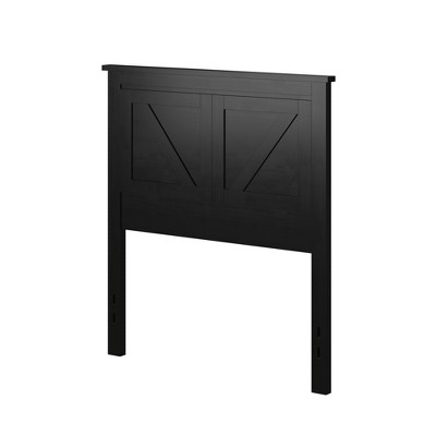 Twin Black Solid Wood Farmhouse Panel Headboard