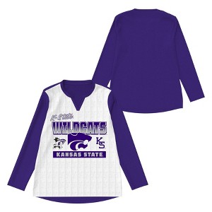 NCAA Kansas State Wildcats Girls' Long Sleeve Fashion T-Shirt - 1 of 3