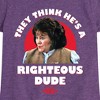 Girls' - Ferris Bueller's Day Off - Righteous Dude Fitted Short Sleeve Graphic T-Shirt - 2 of 4