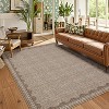 Washable Runner Rug Long Non-Slip Carpet Foldable Bordered Low Pile Stain-Resistant Indoor Accent Mat - 2 of 4
