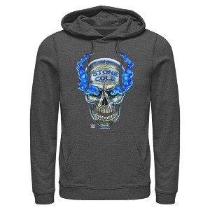 Mens WWE Stone Cold Smoke Skull Lightweight Hoodie - 1 of 4