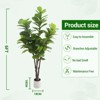 Artificial Fiddle Leaf Fig Tree, Large Faux Plant with Pot, Suitable for Office, Living Room, Bathroom Decoration, and Festivals - 2 of 4