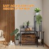 Acekool Hidden Cat Litter Cabinet - Discreet Corner Design with Pull-Out Tray & Plant Shelf - 3 of 4