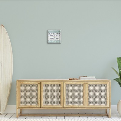 Sassy Beach Body Steps White Framed 12" x 12" Print